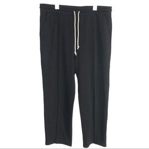 Loft Elastic Drawstring Waist Pull On Front Pleat Sweatpants Size XXL Gray